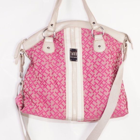 Tommy Hilfiger Bags Tommy Hilfiger Pink Shoulder Bag W Removable Strap Poshmark